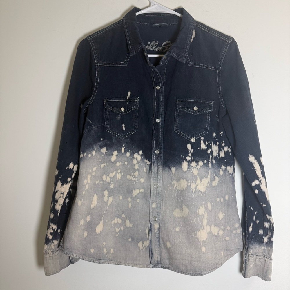 Vanilla Star Dark Blue Denim Shirt